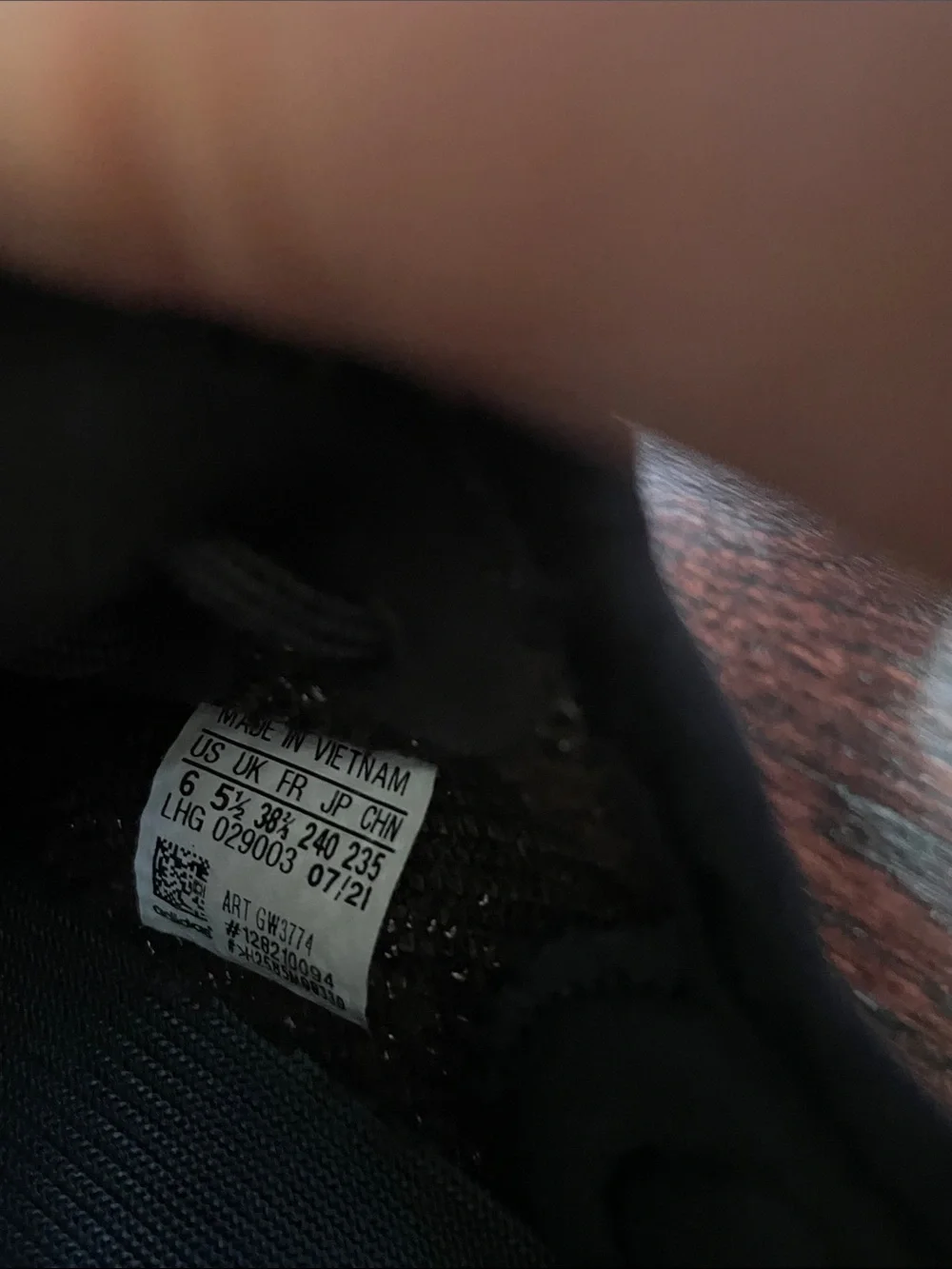 Yeezy Sneakers in Black, Brown and Cream Pattern